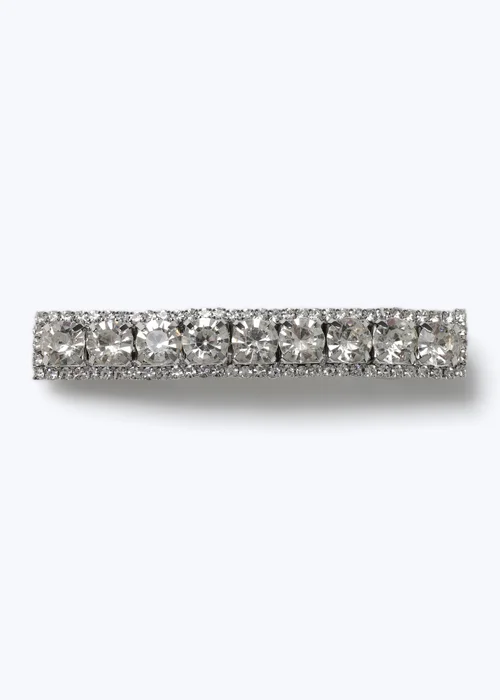 Muse Silver Chunky Diamante Clip - One Size Image 3