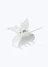 Muse White Butterfly Hair Clamp - One Size Image 2