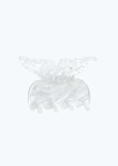Muse White Butterfly Hair Clamp - One Size Image 3