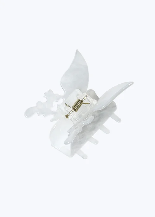 Muse White Butterfly Hair Clamp - One Size Image 1