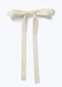 Muse Cream Bow Hair Clip - One Size Image 1