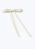 Muse Cream Bow Hair Clip - One Size Image 2