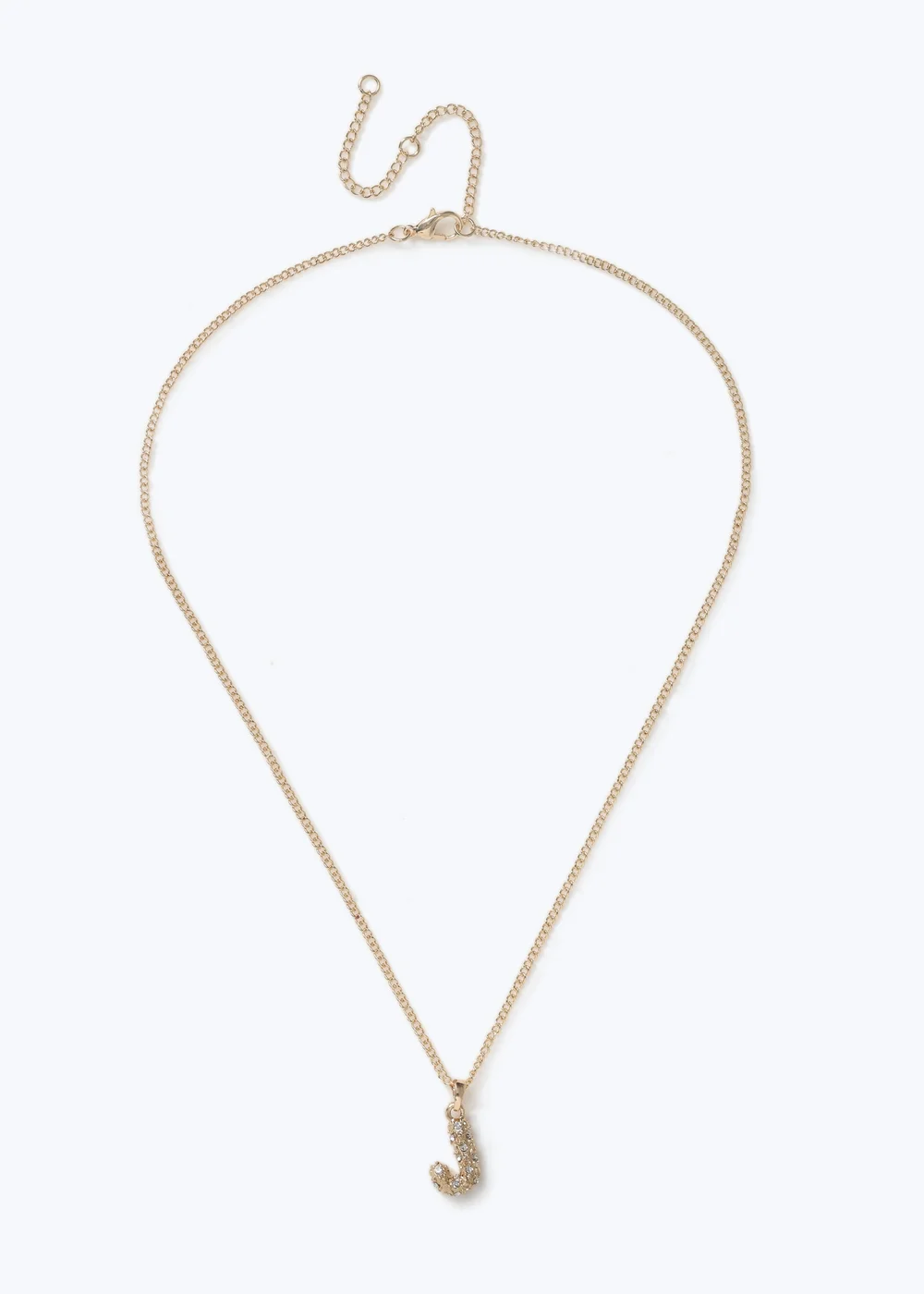 Muse Gold "J" Initial Necklace - One Size Image 1