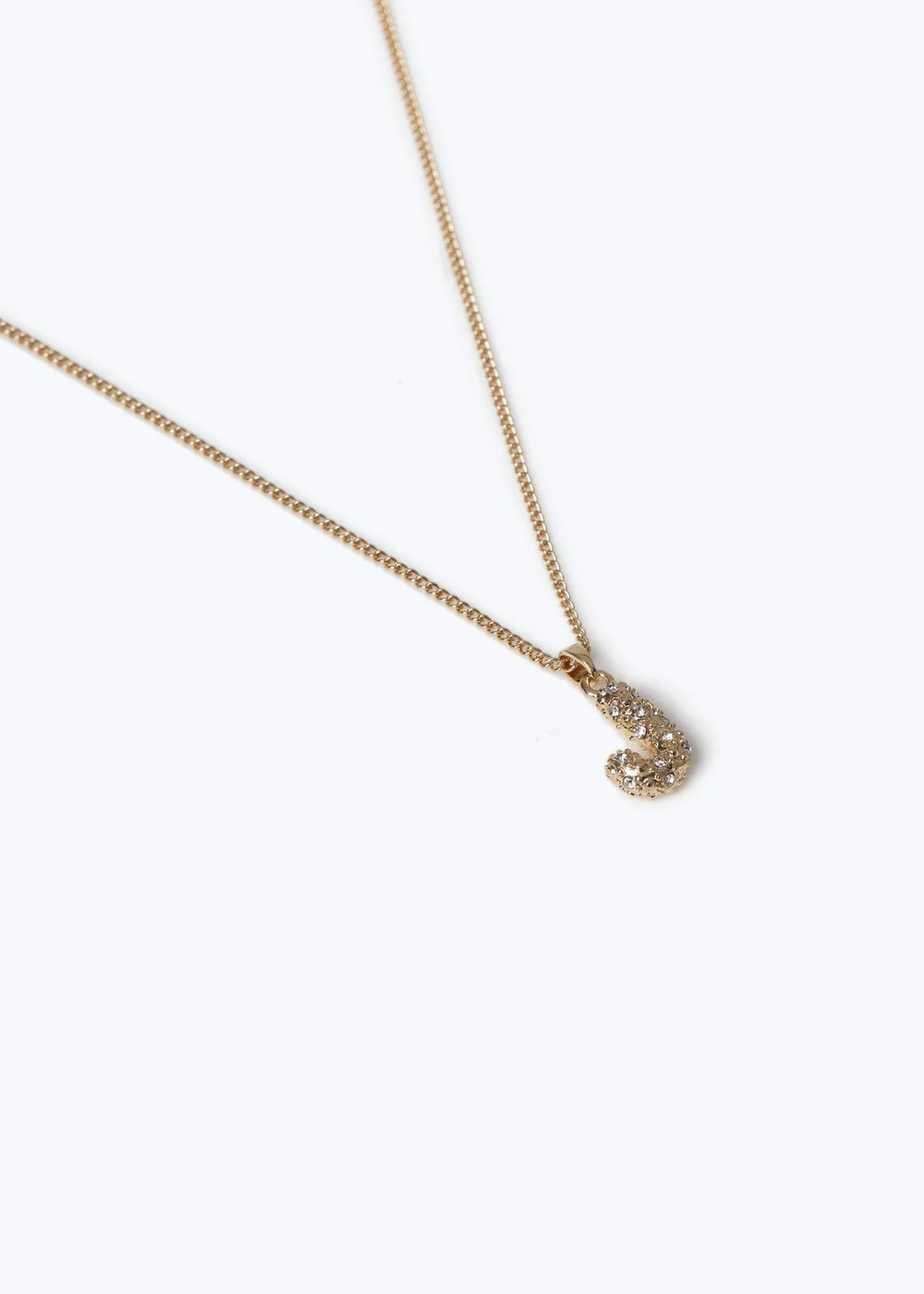 Muse Gold "J" Initial Necklace - One Size Image 2