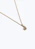 Muse Gold "J" Initial Necklace - One Size Image 2