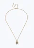 Muse Gold 'R' Initial Necklace - One Size Image 1