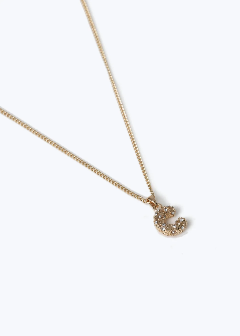 Muse Gold C Initial Necklace - One Size Image 2