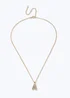 Muse Gold "A" Initial Necklace - One Size Image 1