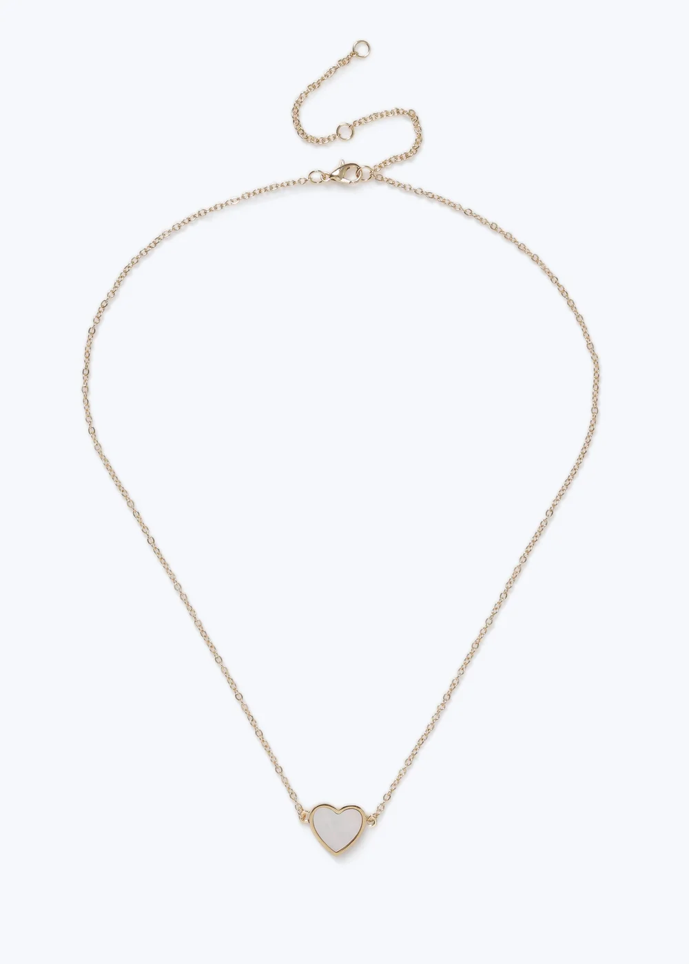 Muse White Heart Necklace - One Size Image 1