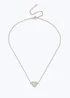 Muse White Heart Necklace - One Size Image 1