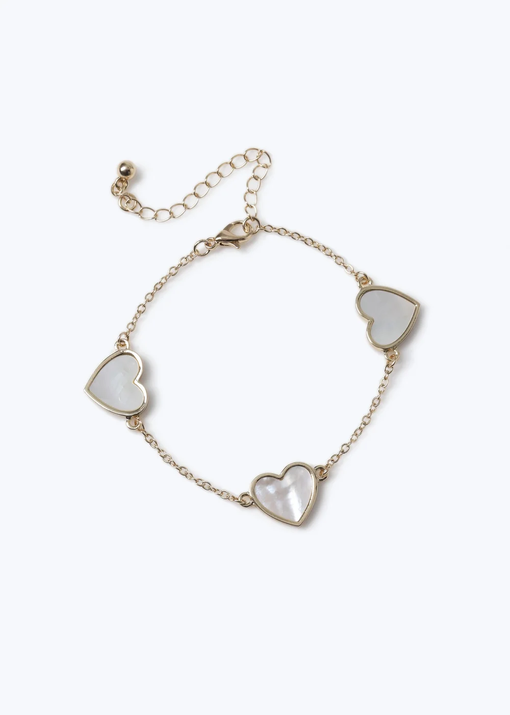 Muse White Heart Bracelet - One Size Image 1