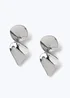 Silver Twist Earrings - One Size Image 1