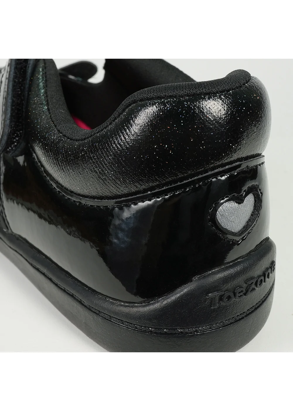 ToeZone Girls Black Kit Patent Coated Leather Bunny School Shoe (Younger 8 - Older 2) - 1 Infants Image 5