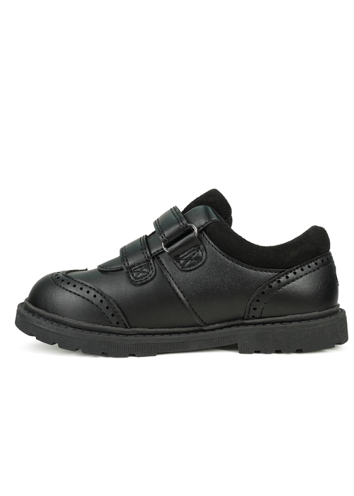 ToeZone Boys Black Theo Coated Leather Smart School Shoe (Younger 8 - Older 3) - 8 infants Image 4