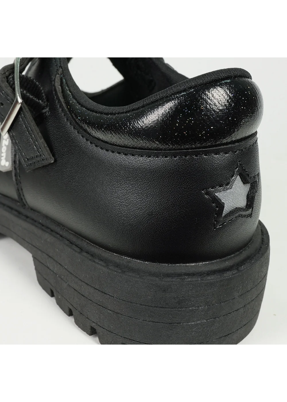 ToeZone Girls Black Anya Coated Leather T-Bar Unicorn School Shoe (Younger 8 - Older 2) - 11 Infants Image 5