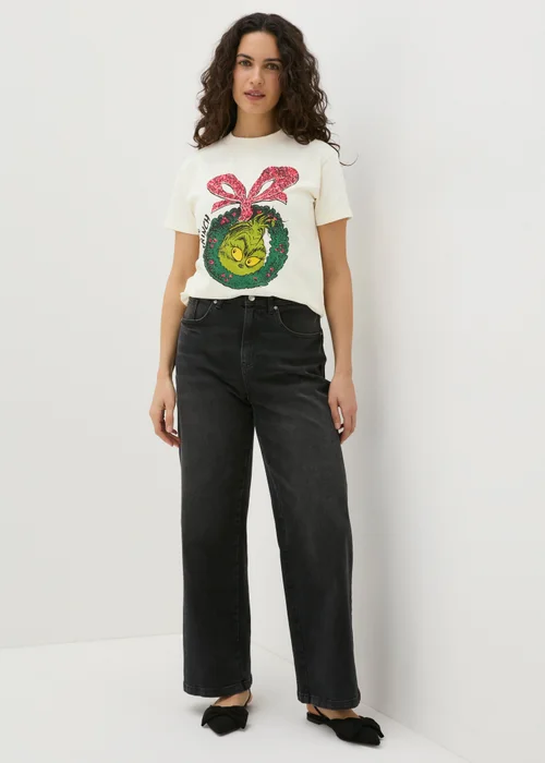 Cream Grinchmas T-Shirt - Small Image 3