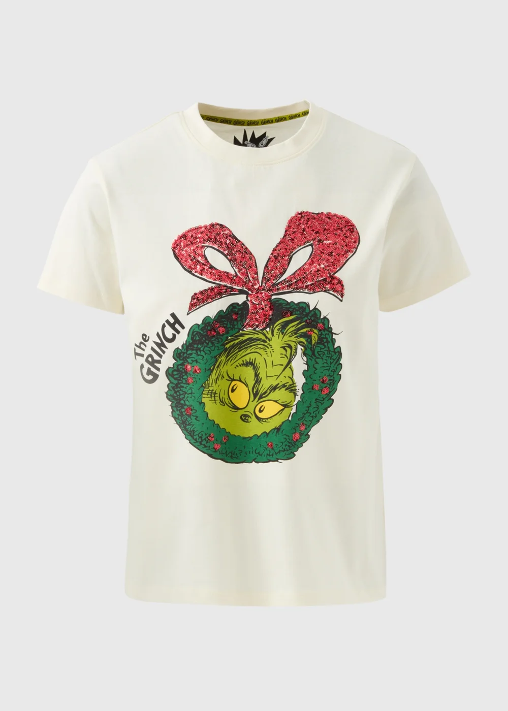 Cream Grinchmas T-Shirt - Small Image 4