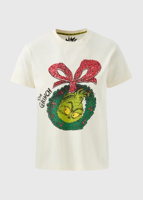 Cream Grinchmas T-Shirt - Small Image 4