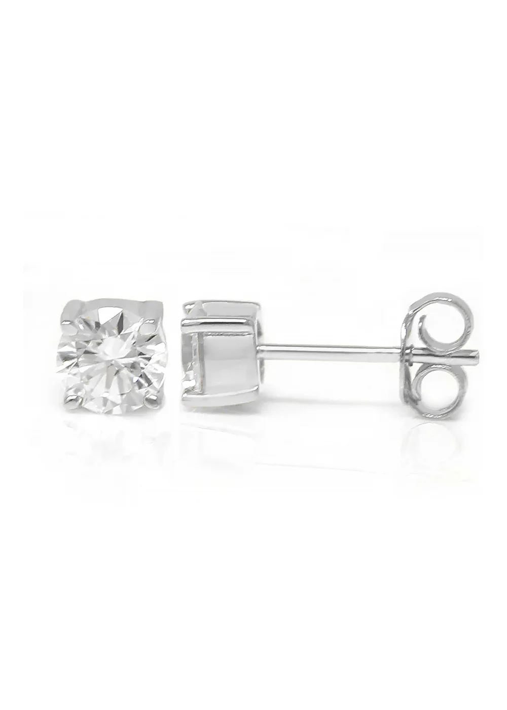 Say It With Silver Round Earrings - One Size Image 1