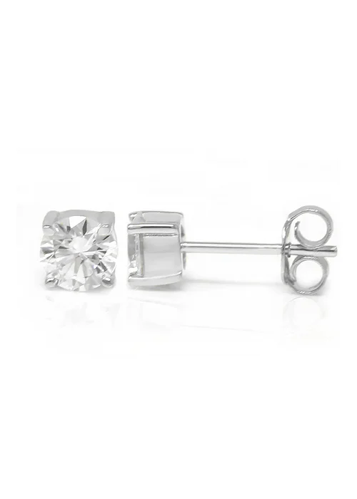 Say It With Silver Round Earrings - One Size Image 1