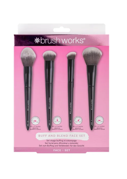 Brushworks Buff & Blend Makeup Black Brush Set - One Size Image 3