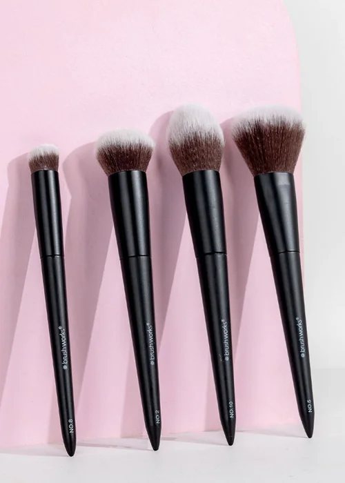 Brushworks Buff & Blend Makeup Black Brush Set - One Size Image 1