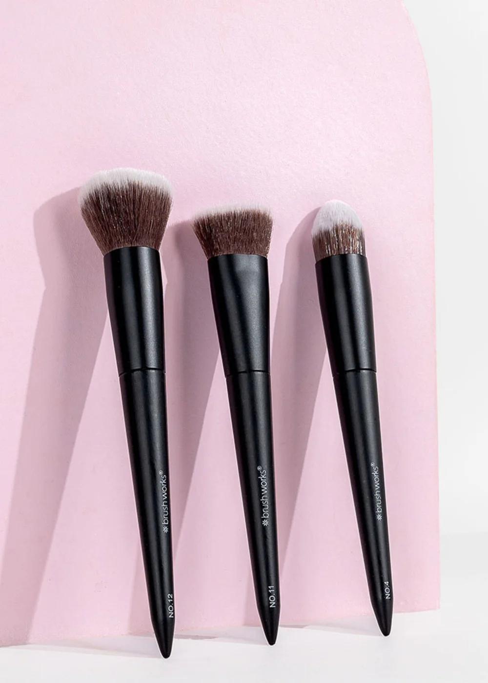 Brushworks Contour & Blush Makeup Black Brush Set - One Size Image 2