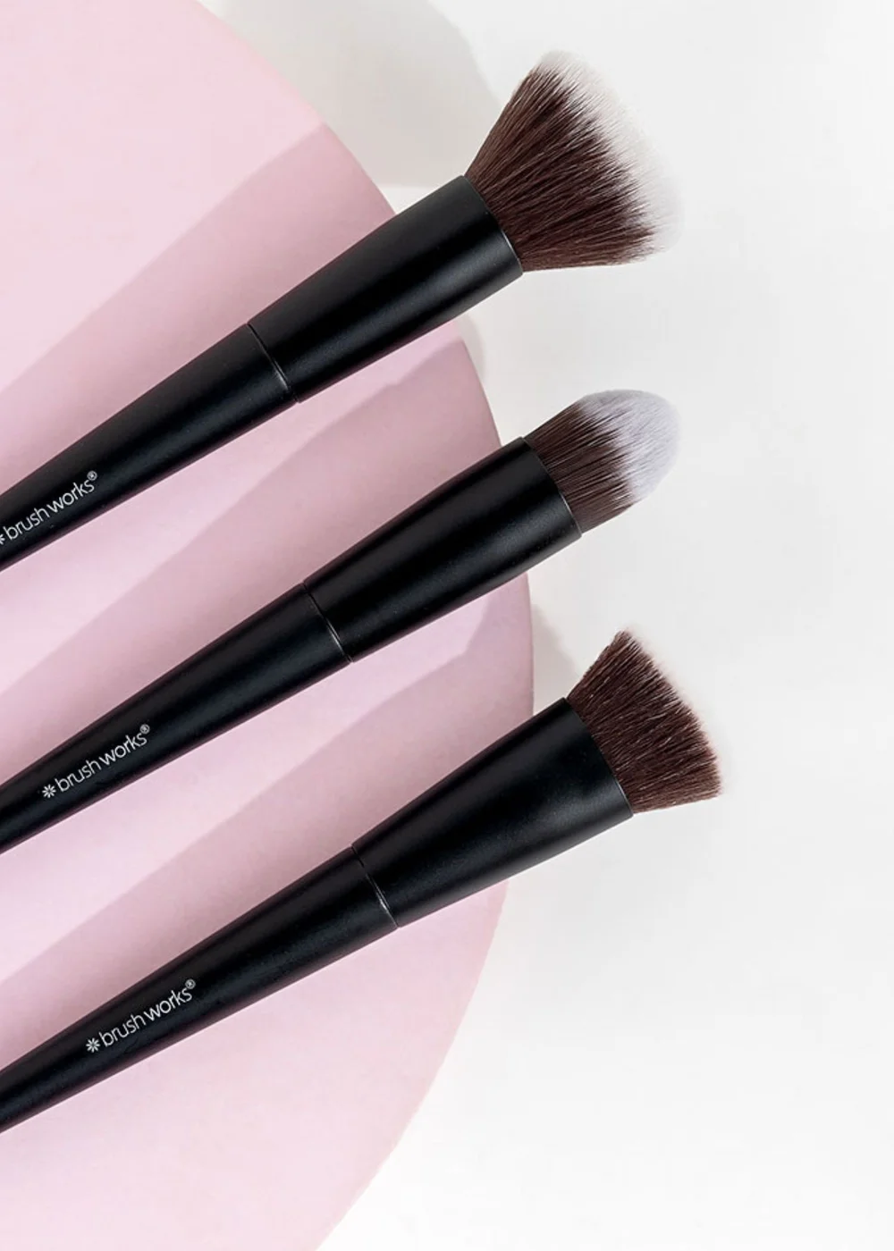 Brushworks Contour & Blush Makeup Black Brush Set - One Size Image 1