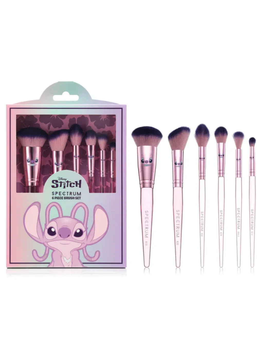 Spectrum x Disney Stitch Angel Makeup Purple Brush Set - One Size Image 1