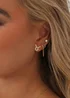 Say It With Gold Taurus Earrings with CZ Stones - One Size Image 2