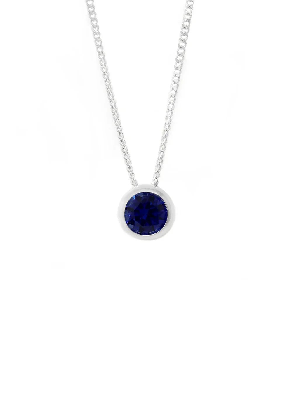 Say It With Silver September Birthstone Necklace - One Size Image 1