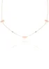 Say It With Rose Gold Aries Necklace with CZ Stones - One Size Image 1