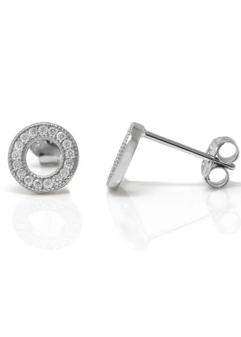 Say It With Silver Circle of Life Earrings - One Size Image 1