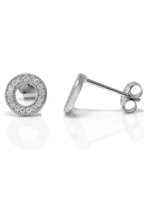 Say It With Silver Circle of Life Earrings - One Size Image 1