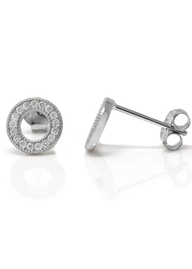Say It With Silver Circle of Life Earrings