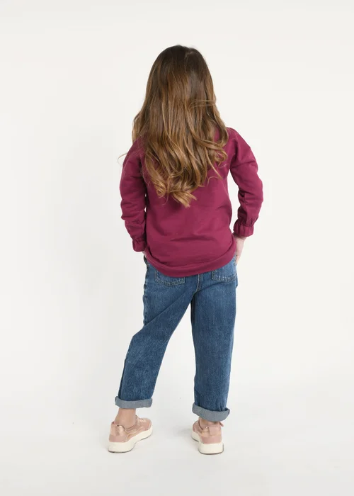 Disney Burgundy Princess Girls Top (4-8 yrs) - Age 4-5 Years Image 2