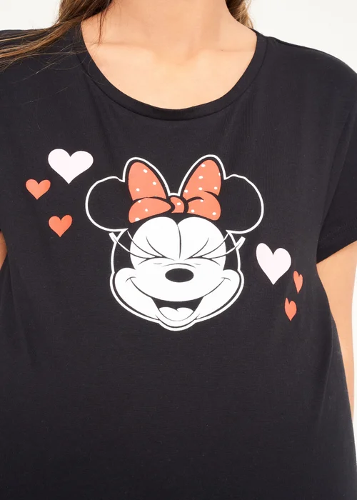 Disney Minnie Mouse Black Maternitiy Nightie - Extra small Image 3