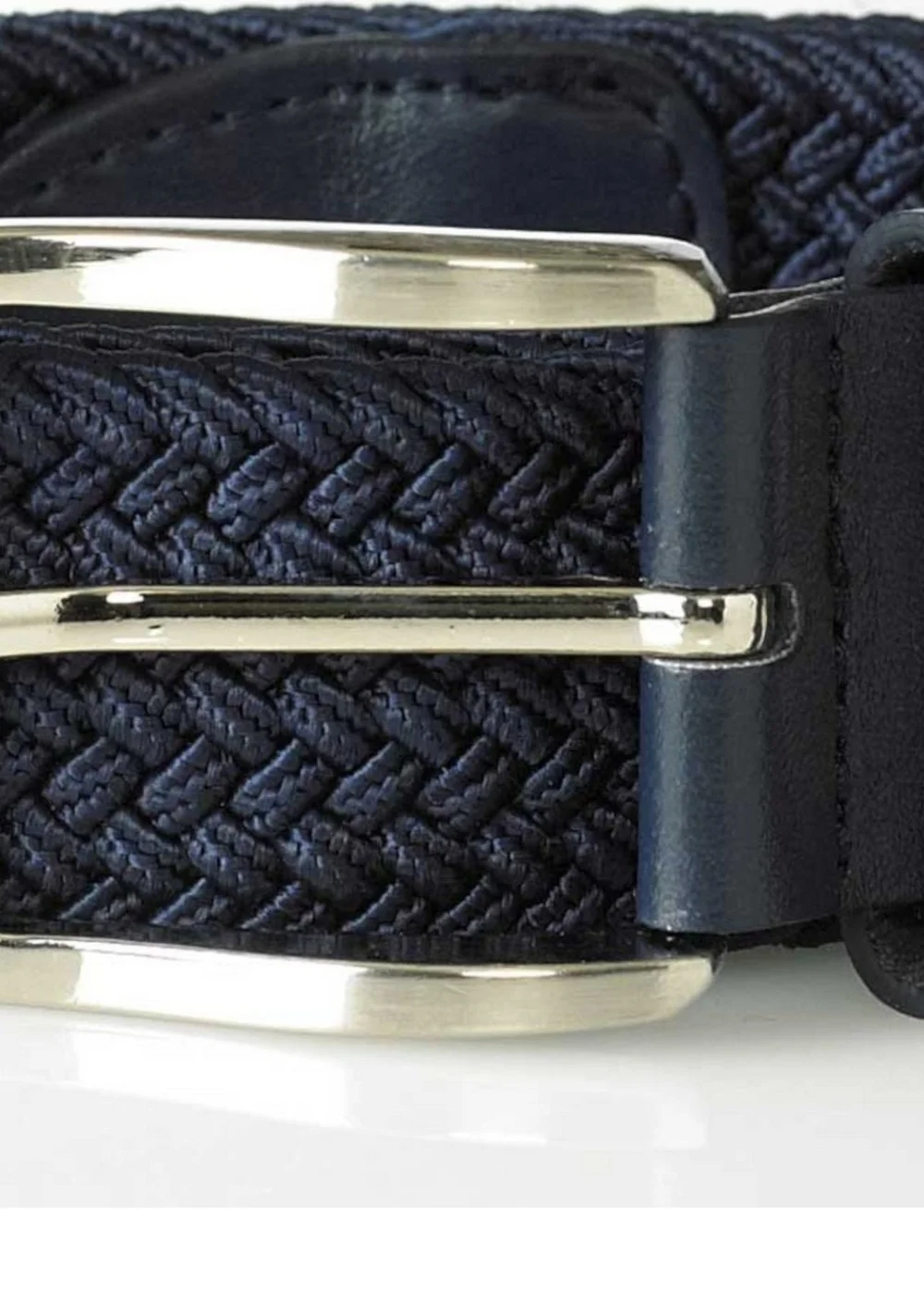 Duke Navy Dani Stretch Braided Belt - S/M Image 2