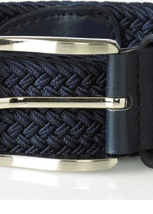 Duke Navy Dani Stretch Braided Belt - S/M Image 2