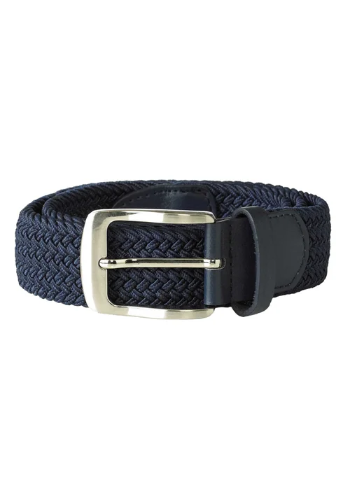 Duke Navy Dani Stretch Braided Belt - S/M Image 1