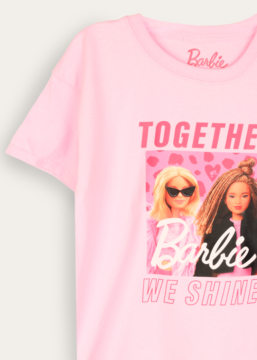 Barbie Pink Kids T Shirt (5-10 yrs) - Age 5-6 Years Image 2