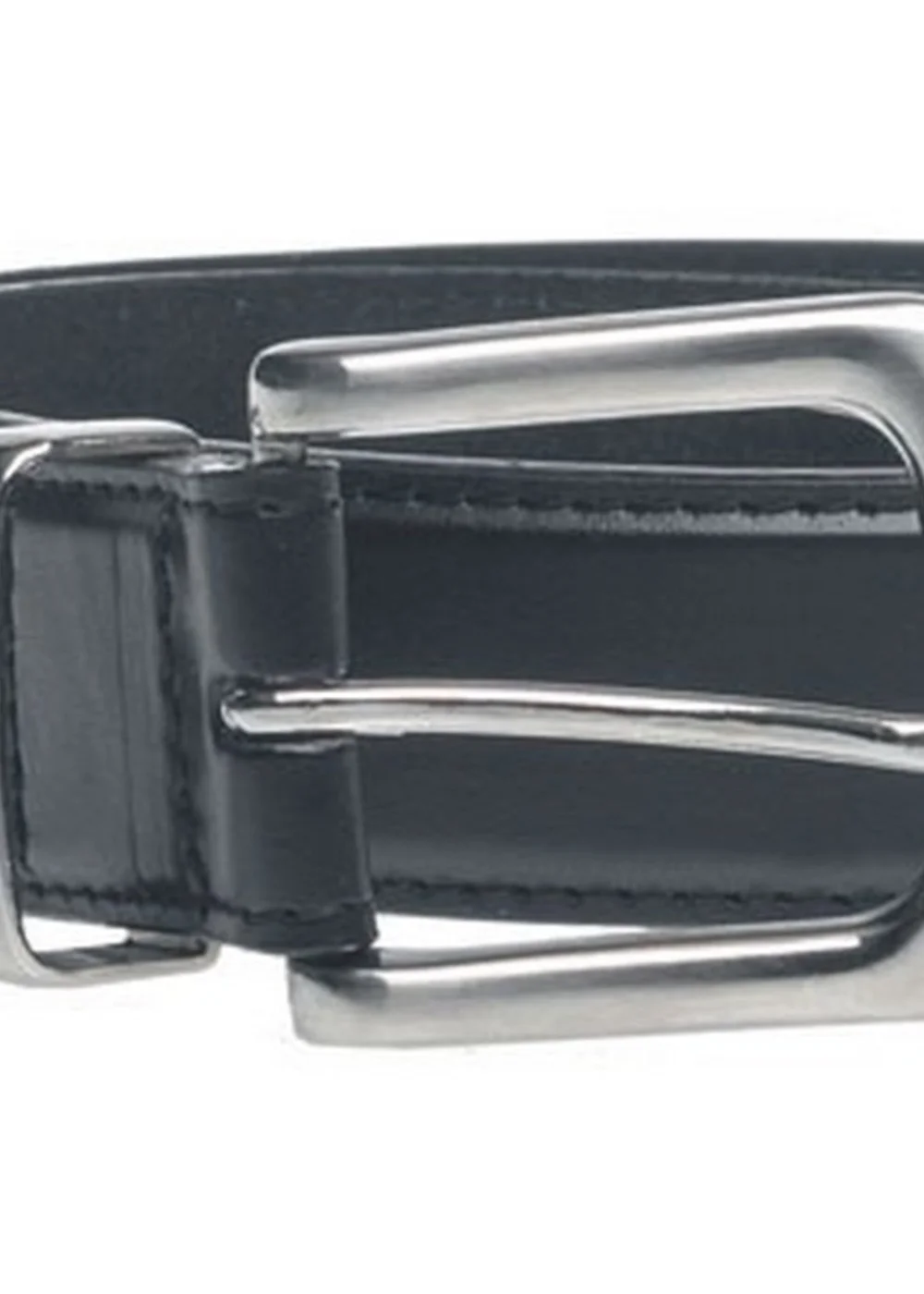 Duke Black Joseph Bonded Leather Metal Tip Waist Belt - S Image 3