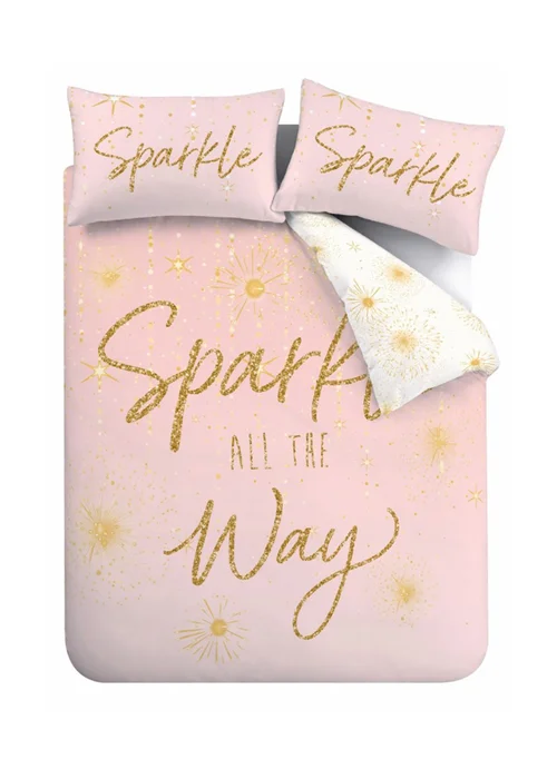 Catherine Lansfield Christmas Sparkle Reversible Duvet Cover Set - Single Image 5