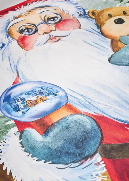 Catherine Lansfield Christmas Retro Santa Reversible Duvet Cover Set - Single Image 4