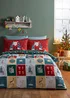 Catherine Lansfield Christmas Advent Calendar Reversible Duvet Cover Set - Single Image 1