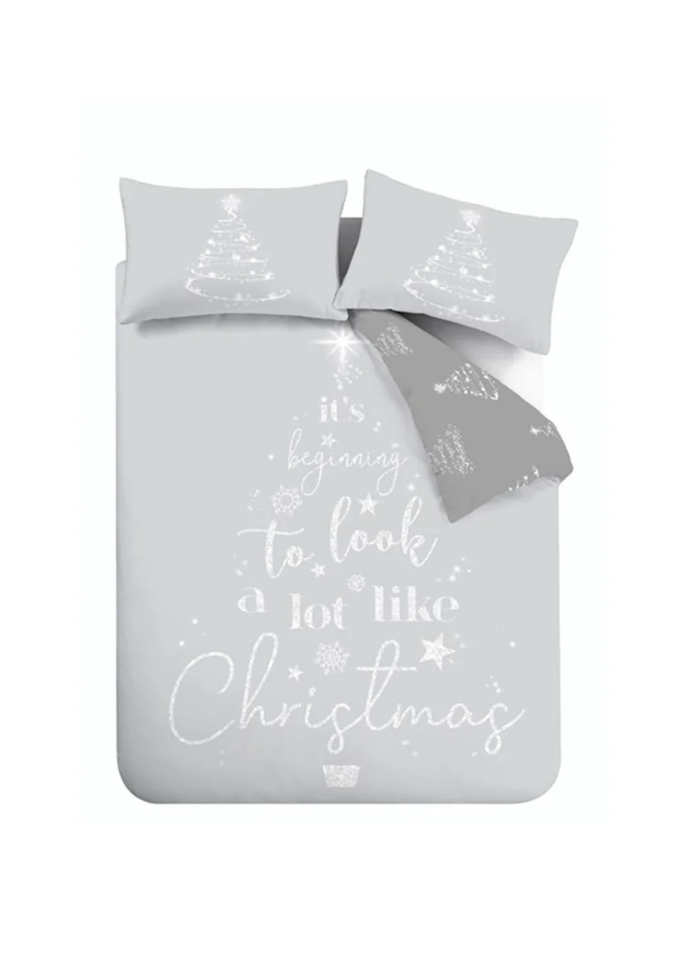Catherine Lansfield A Lot Like Christmas Reversible Duvet Cover Set - Single Image 5