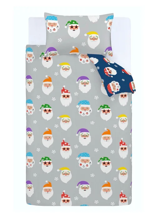 Catherine Lansfield Christmas Santa Spec-Tacular Reversible Duvet Cover Set - Single Image 5