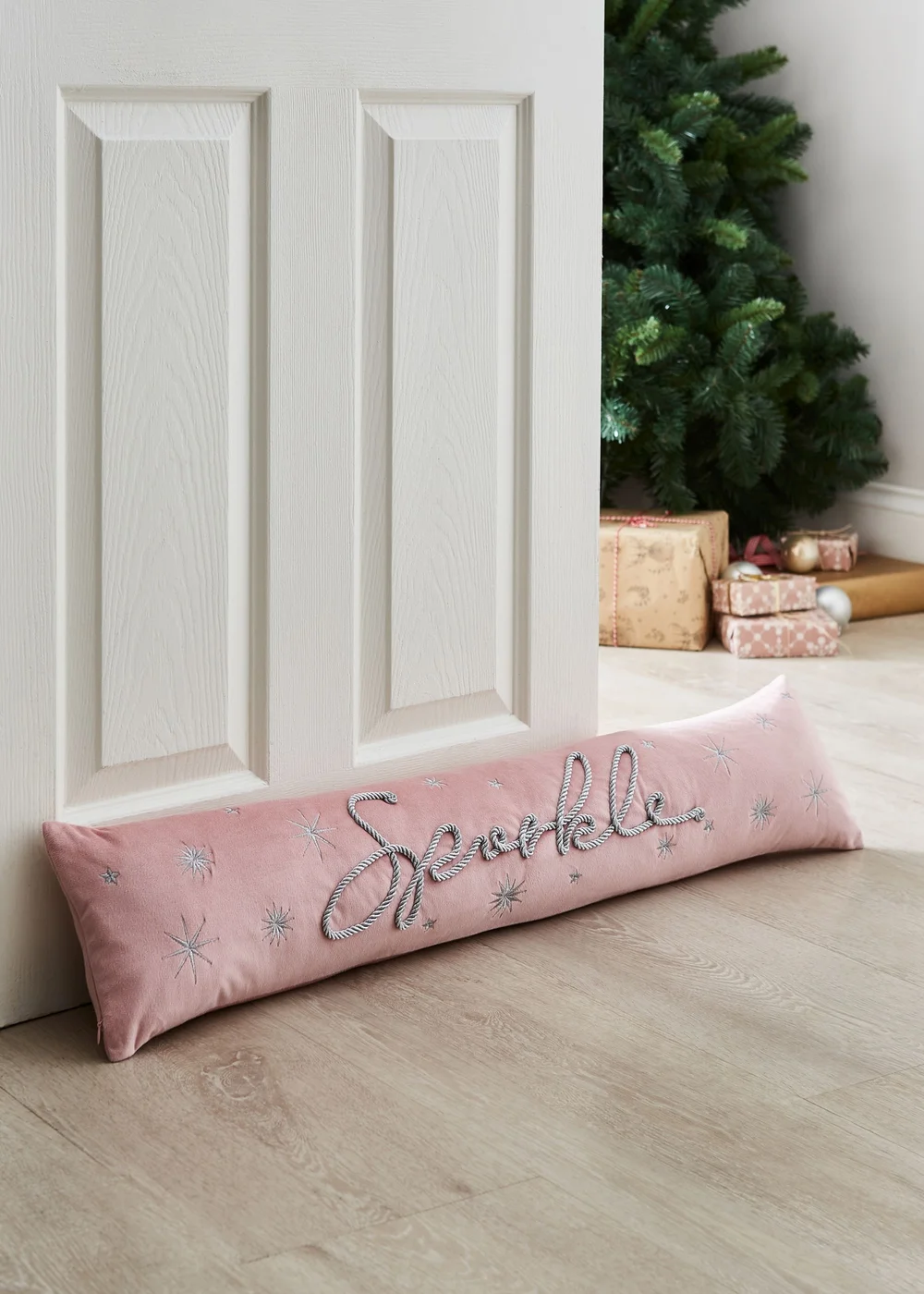 Catherine Lansfield Christmas Sparkle Door Draught Excluder (90x20cm) - One Size Image 2