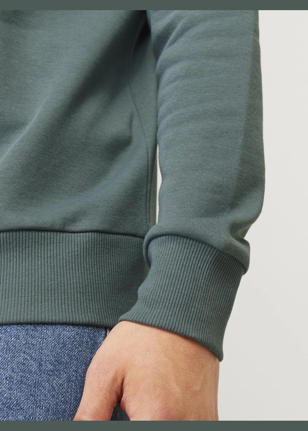 JJ Rebel Blue Half Zip Sweatshirt - Small Image 4