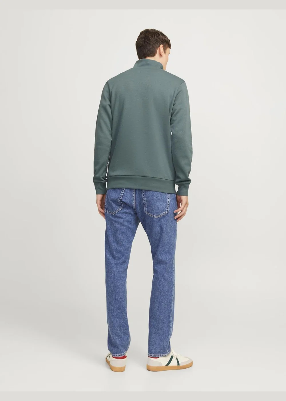 JJ Rebel Blue Half Zip Sweatshirt - Small Image 2